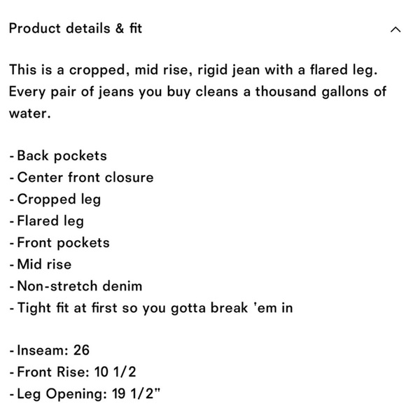 Reformation Mesa Stripe Mid Crop Flare Jeans - Picture 8 of 8